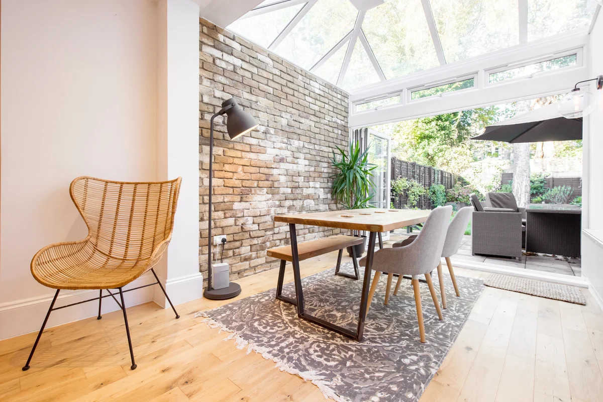 Dining room and patio
