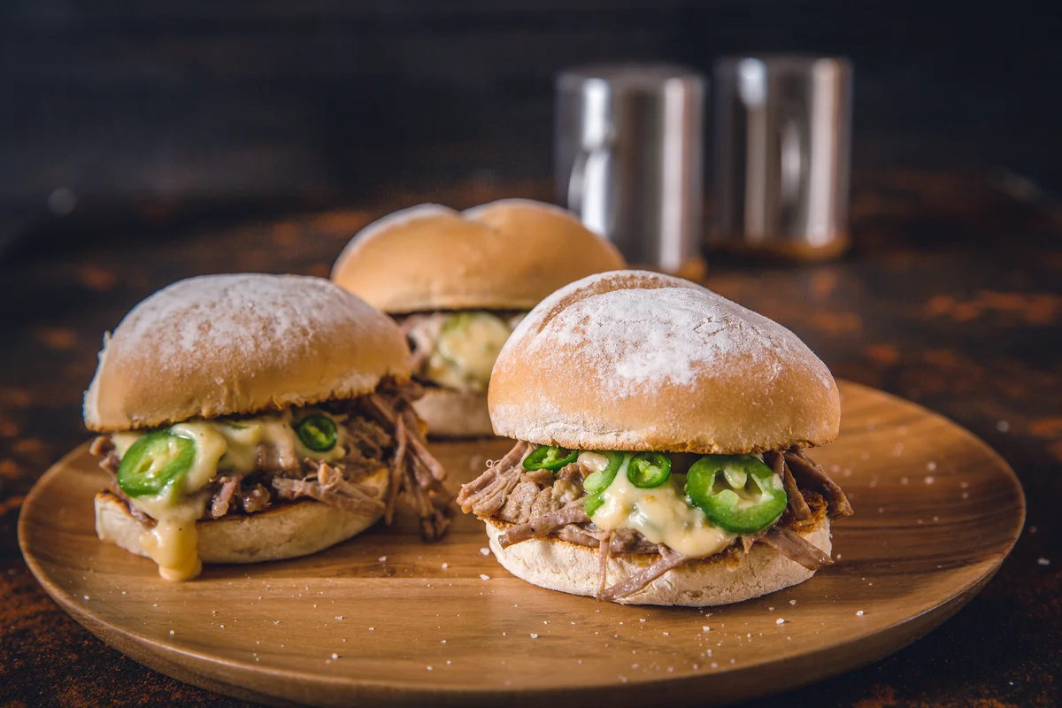 Beef Sliders with Green Chilly