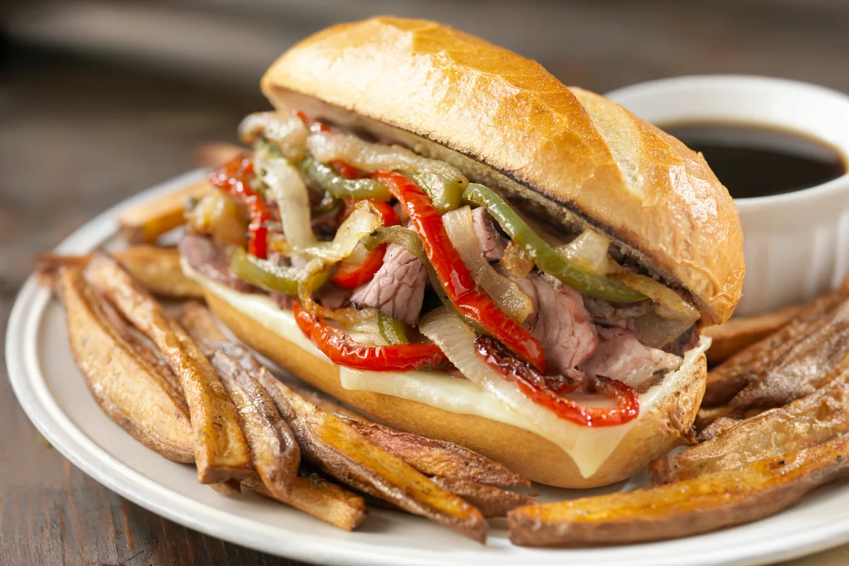 Philly Sandwich with Roasted Peppers