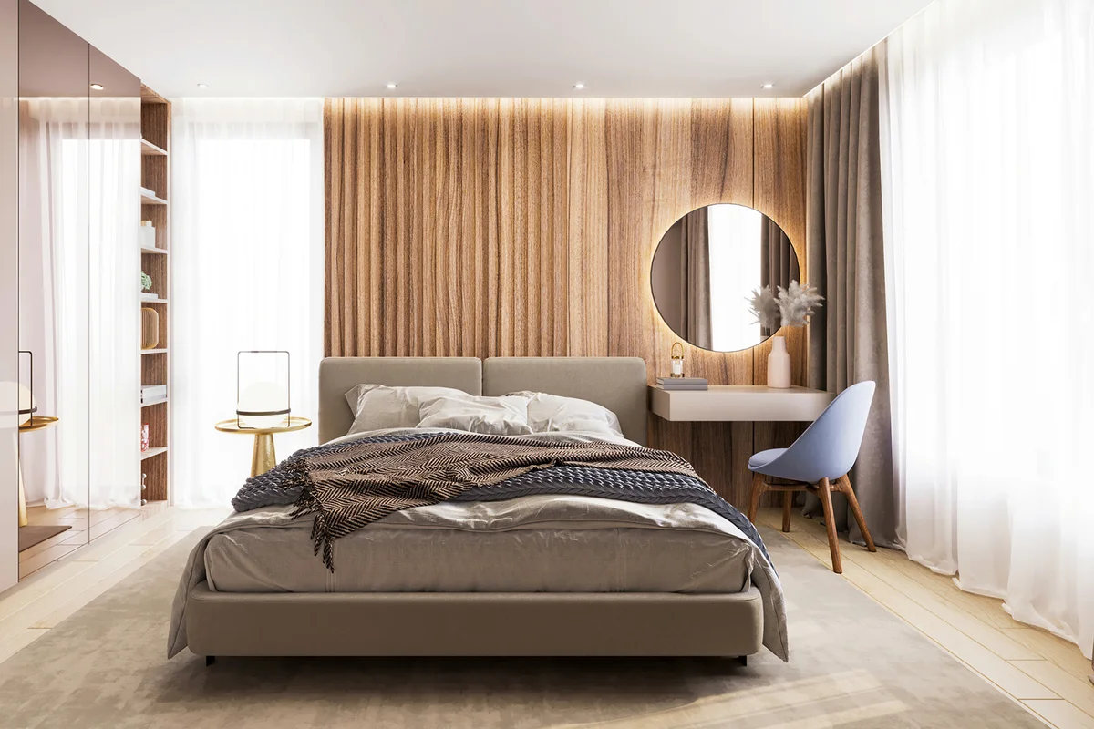 Modern bedroom interior