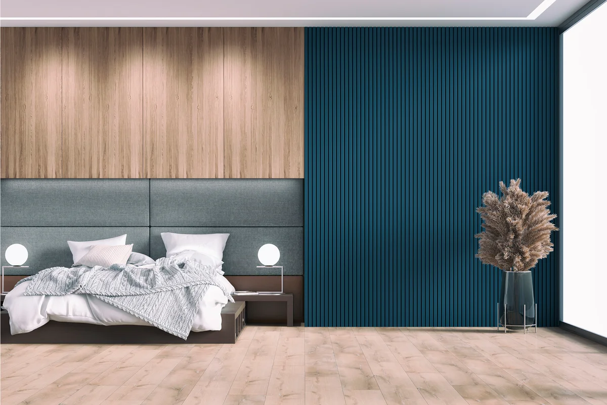 Luxury bedroom with decoration