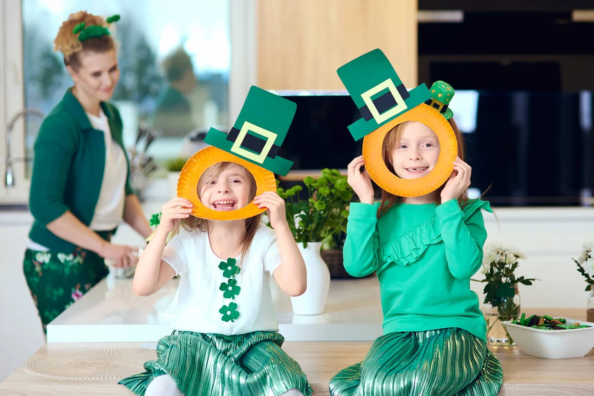 Portrait of playful children laughing