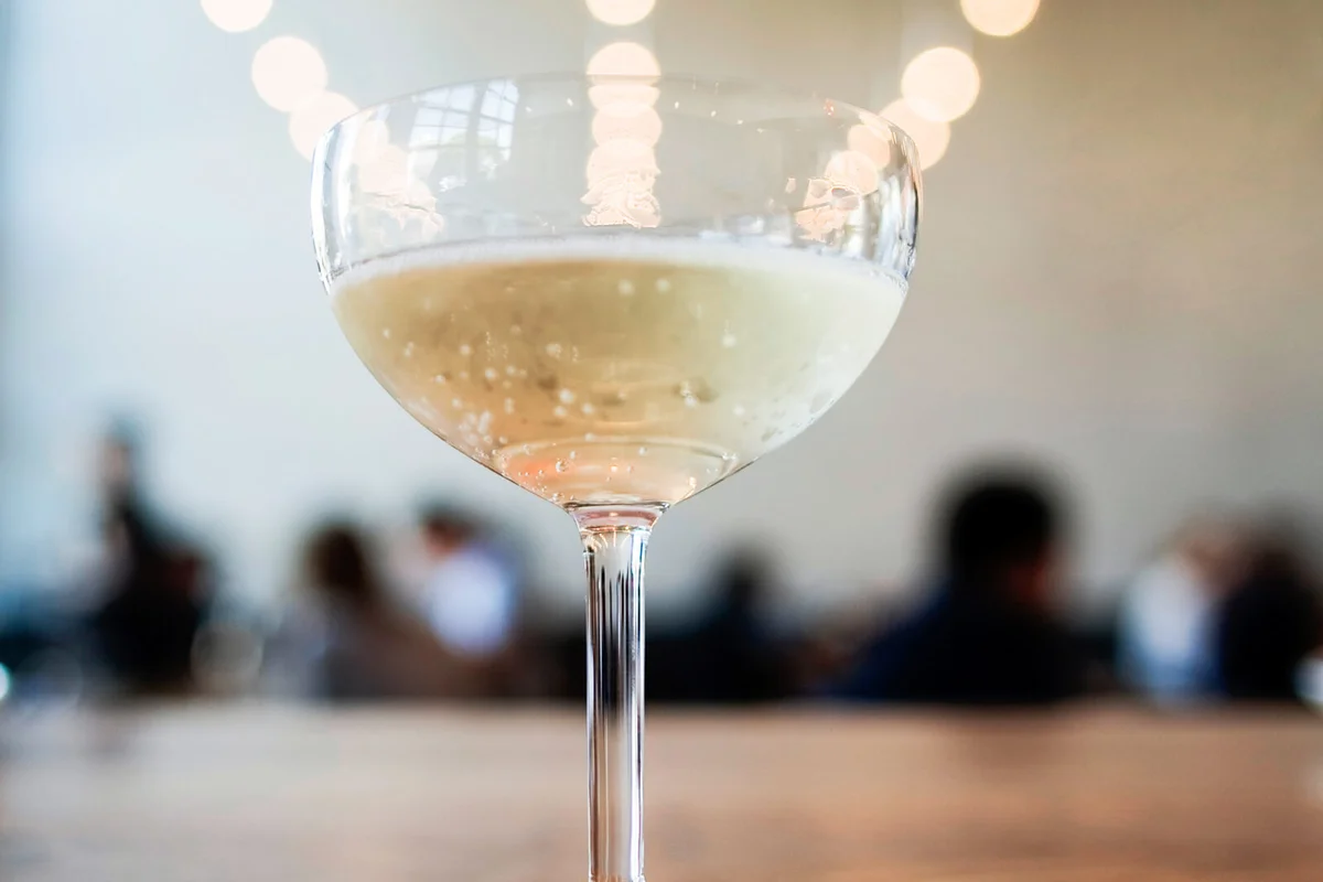 Glass of prosecco