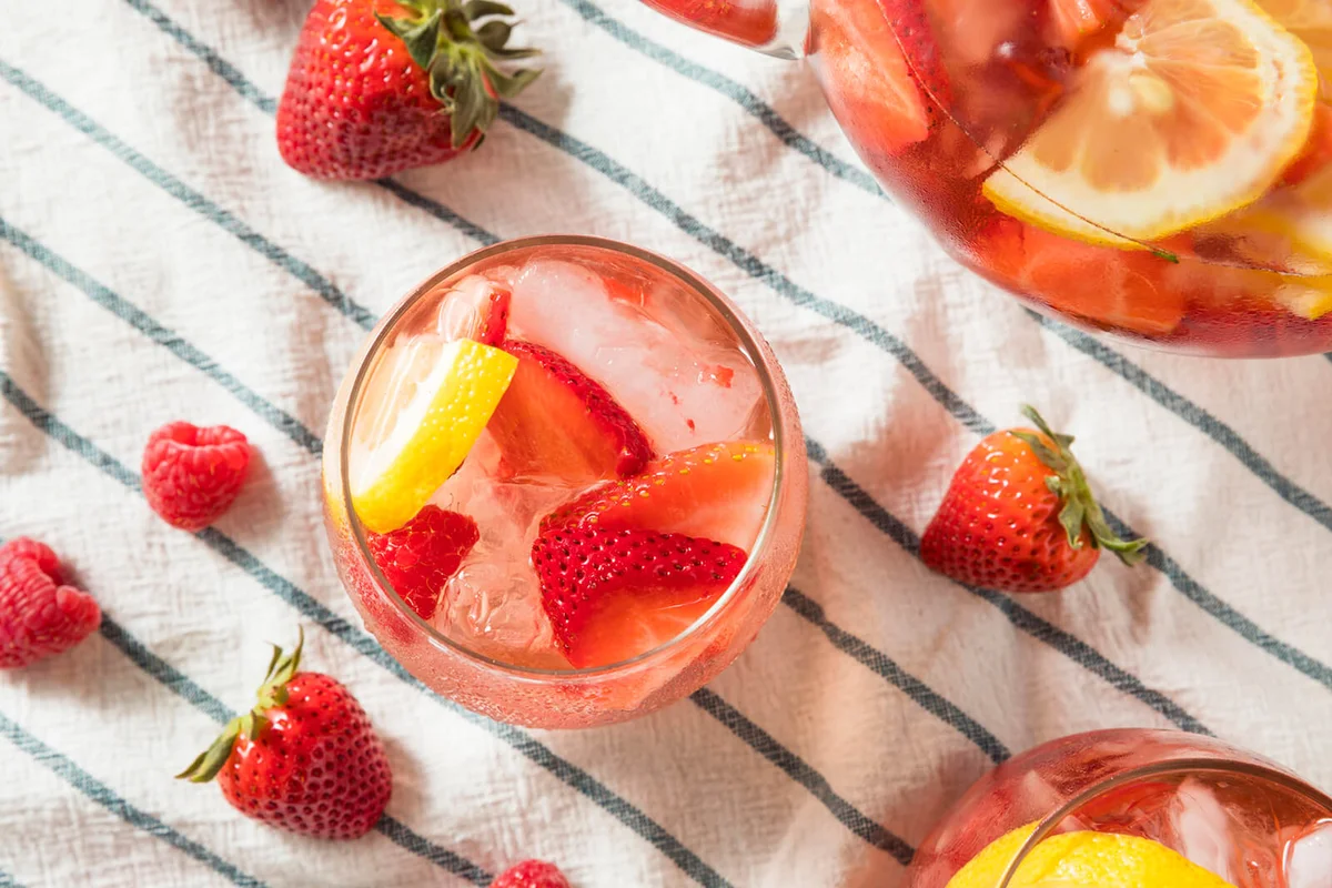 Homemade Berry Rose Sangria
