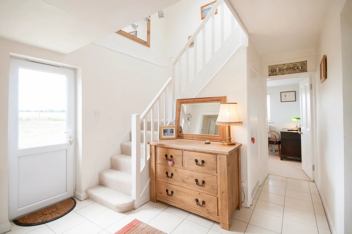 Hallway with staircase