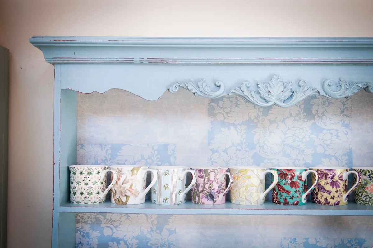 Ornate kitchen shelving unit