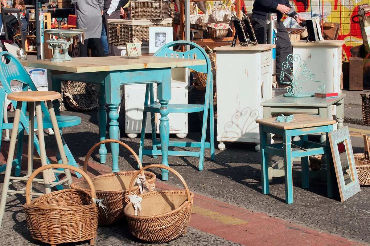Flea market in the Northern Quarter of Manchester