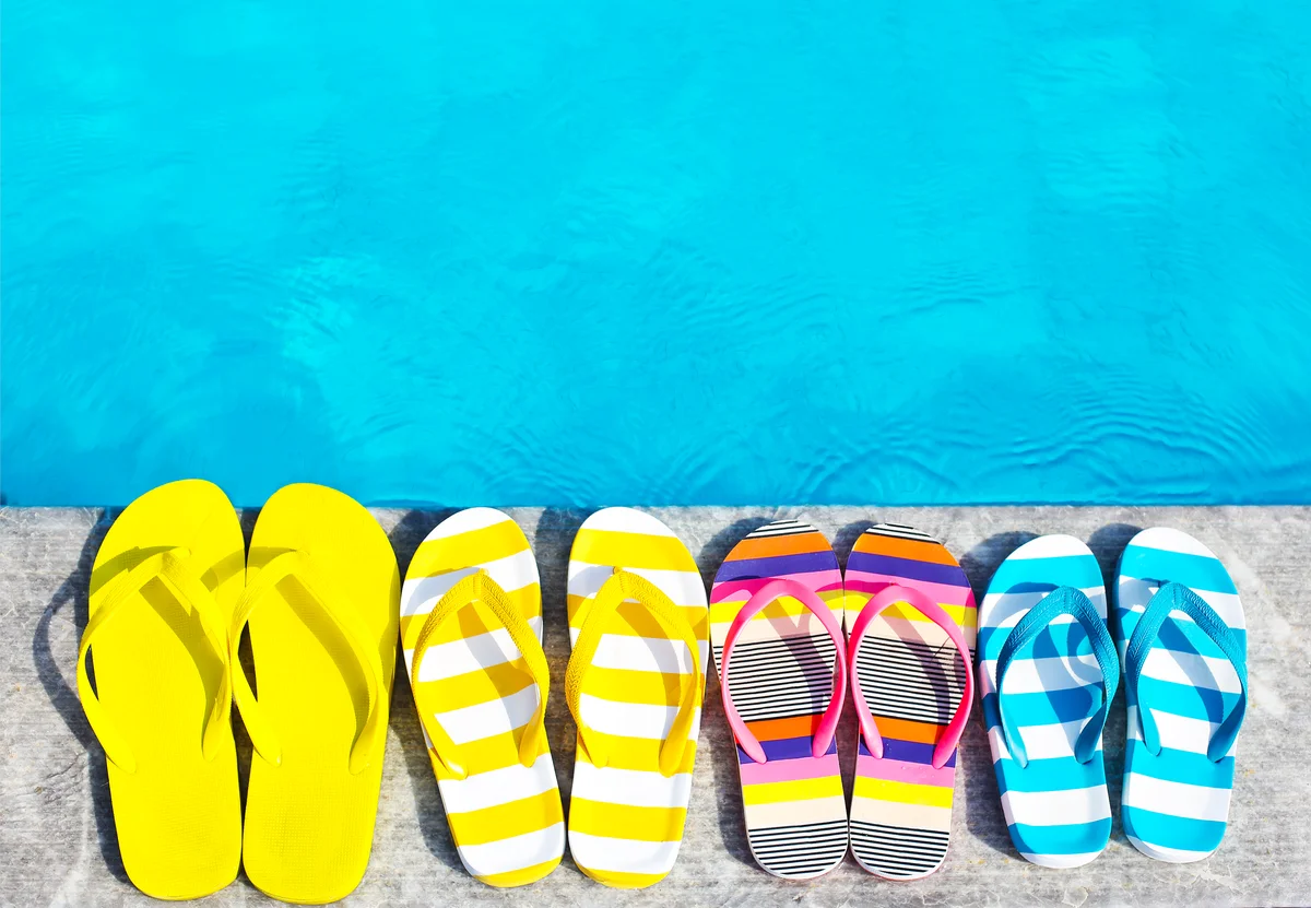 rubber flip flops