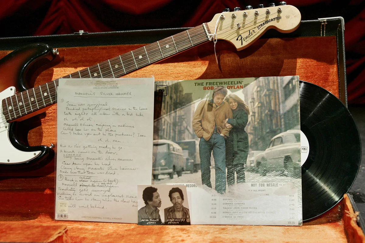 Rock and pop music memorabilia