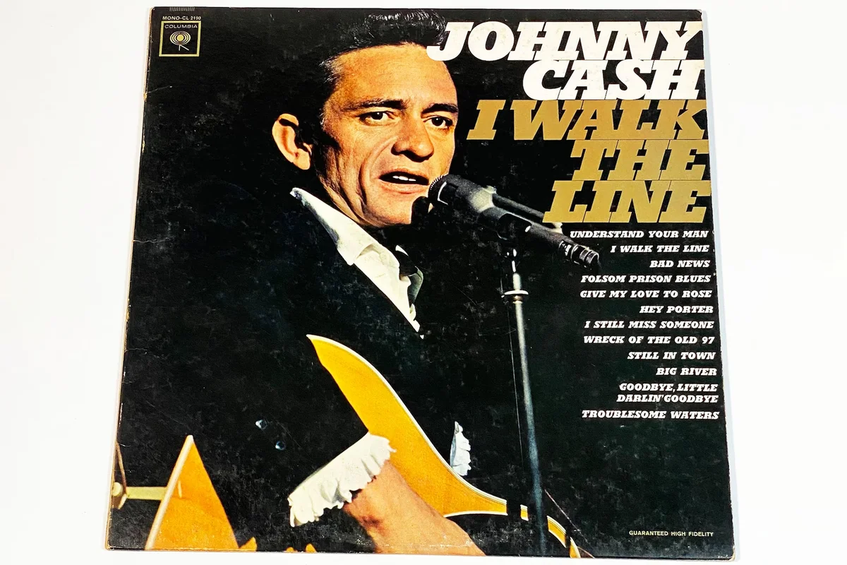 Vintage Johnny Cash I Walk the Line Album Vinyl LP Record