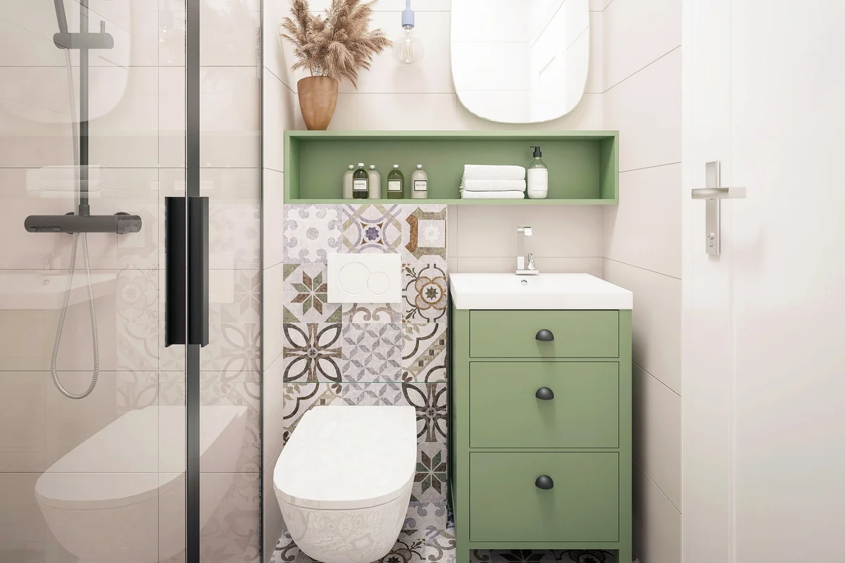 Green bathroom
