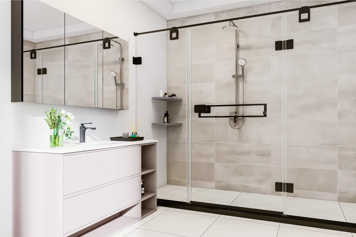 Modern bathroom interior