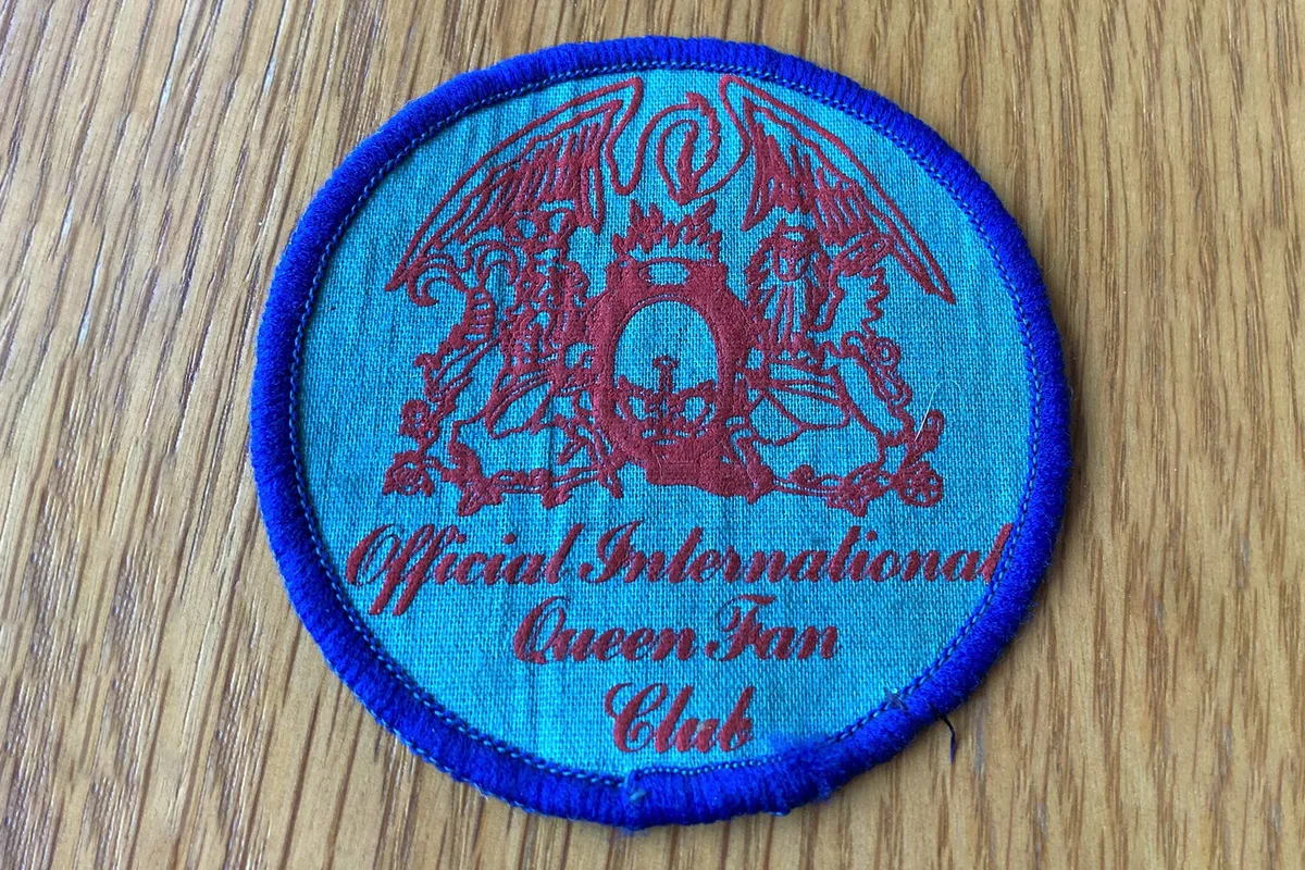 QUEEN Official International Fan Club Vintage Sew On Fabric