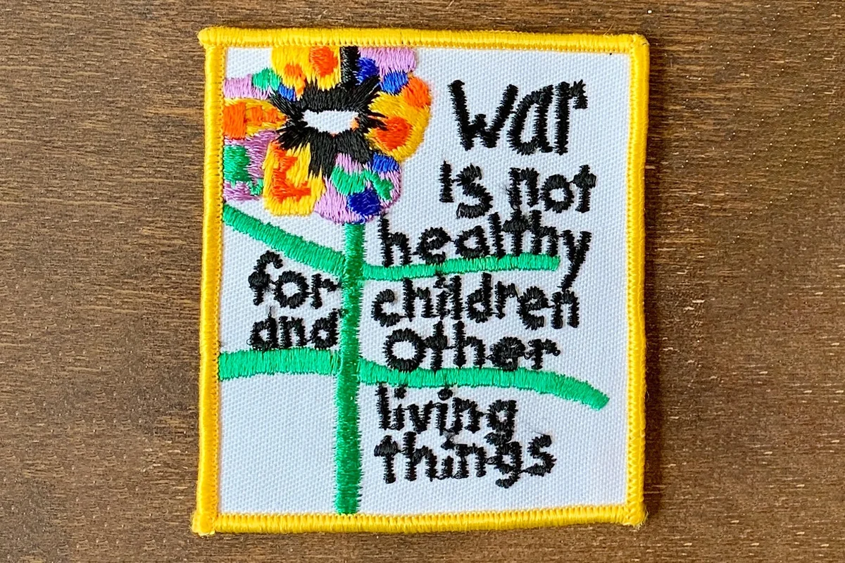 Anti-War Vintage 1970s Novelty Patch