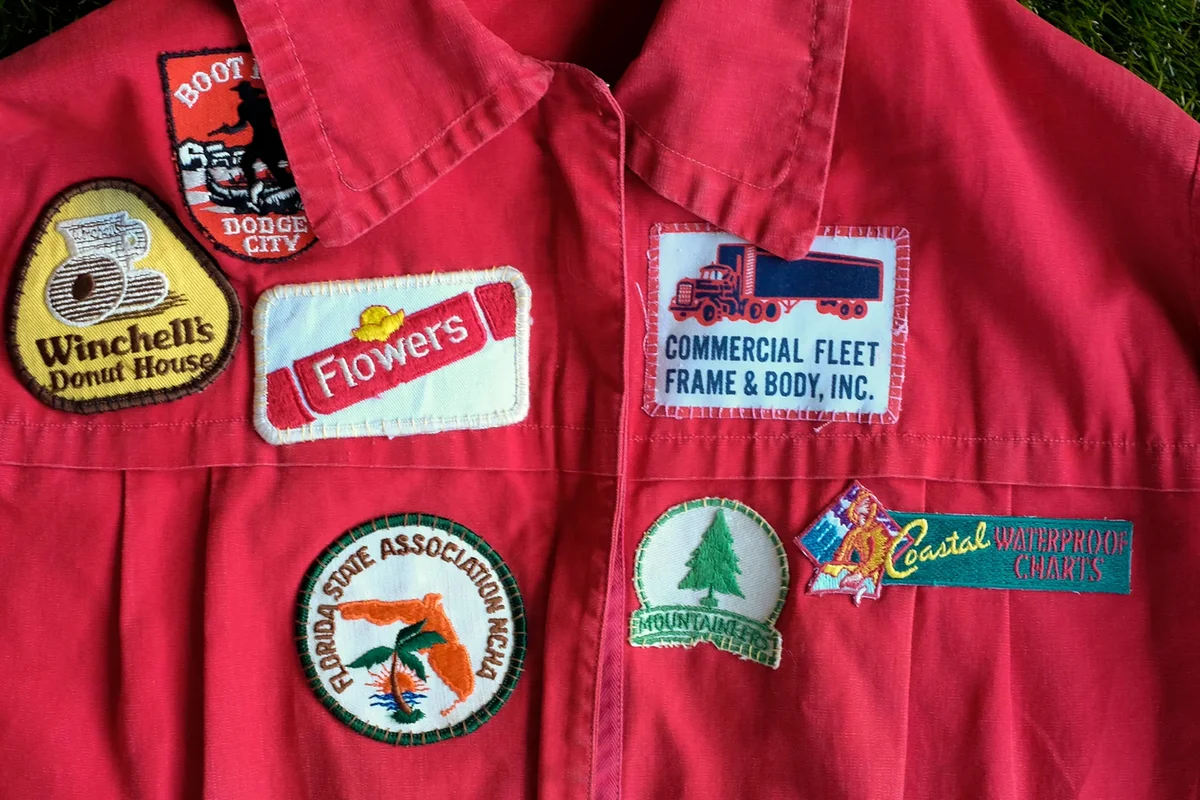 Vintage Outerwear Jacket with Patches 50's 60's Ski