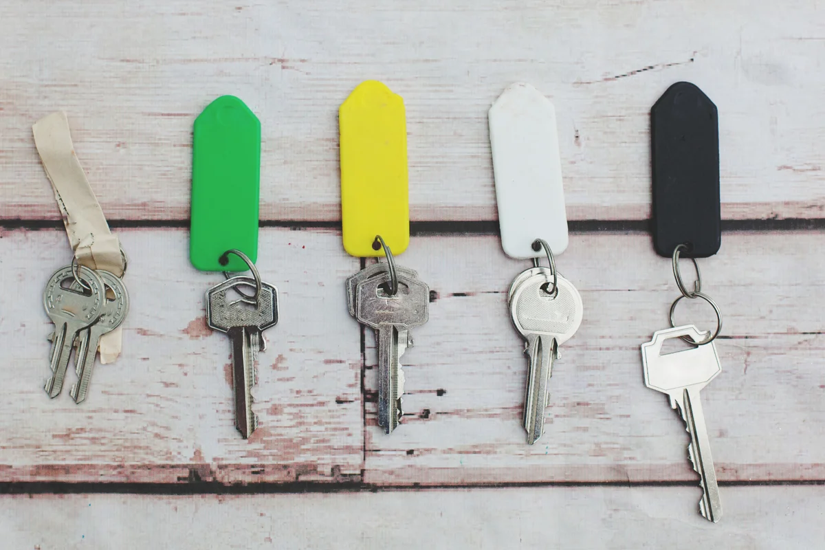 keys hanging on a wall