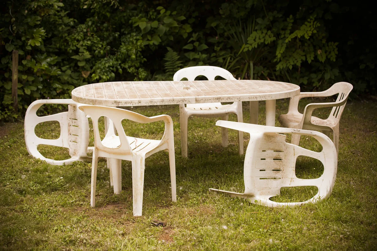 Dirty Plastic Outdoor Furniture