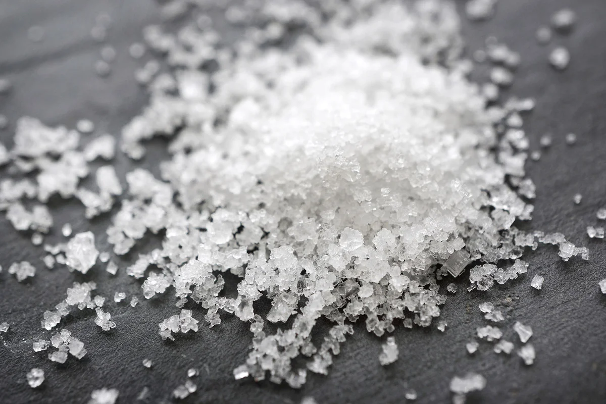 Salt crystals close-up