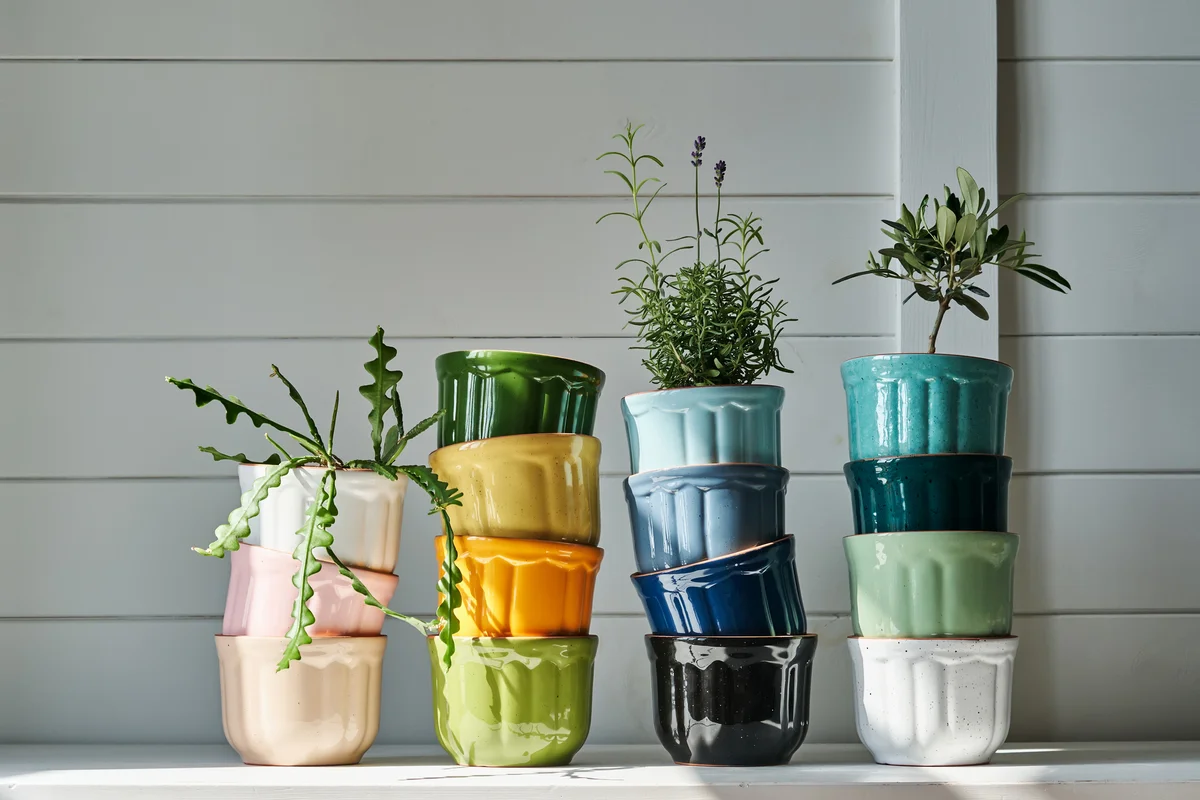 ceramic flower pots