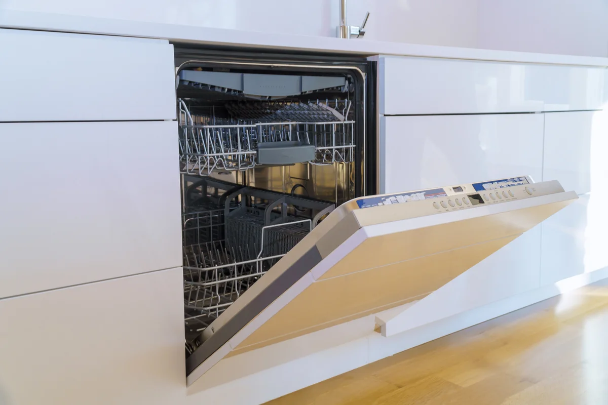 open dishwasher