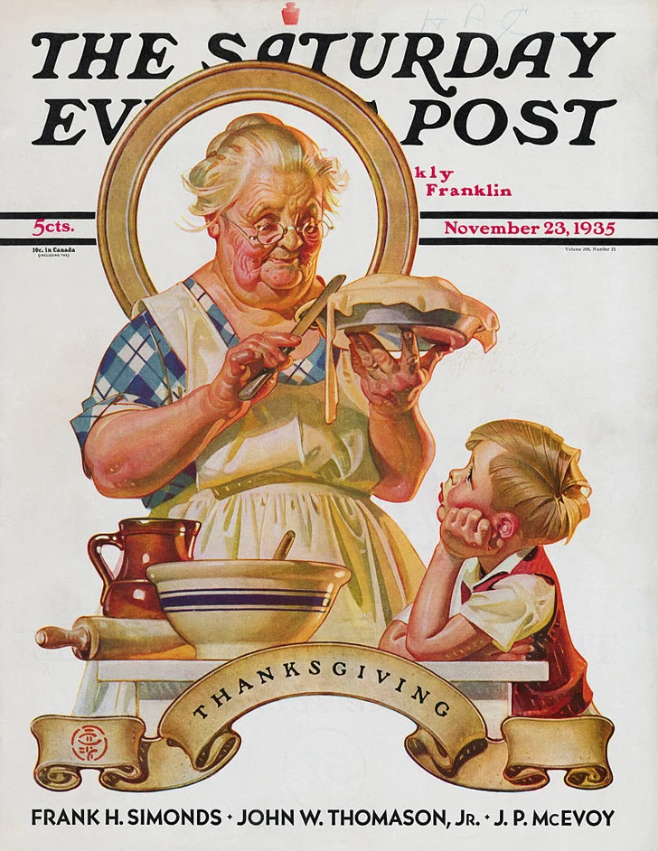 Thanksgiving Cover of The Saturday Evening Post by J.C. Leyendecker