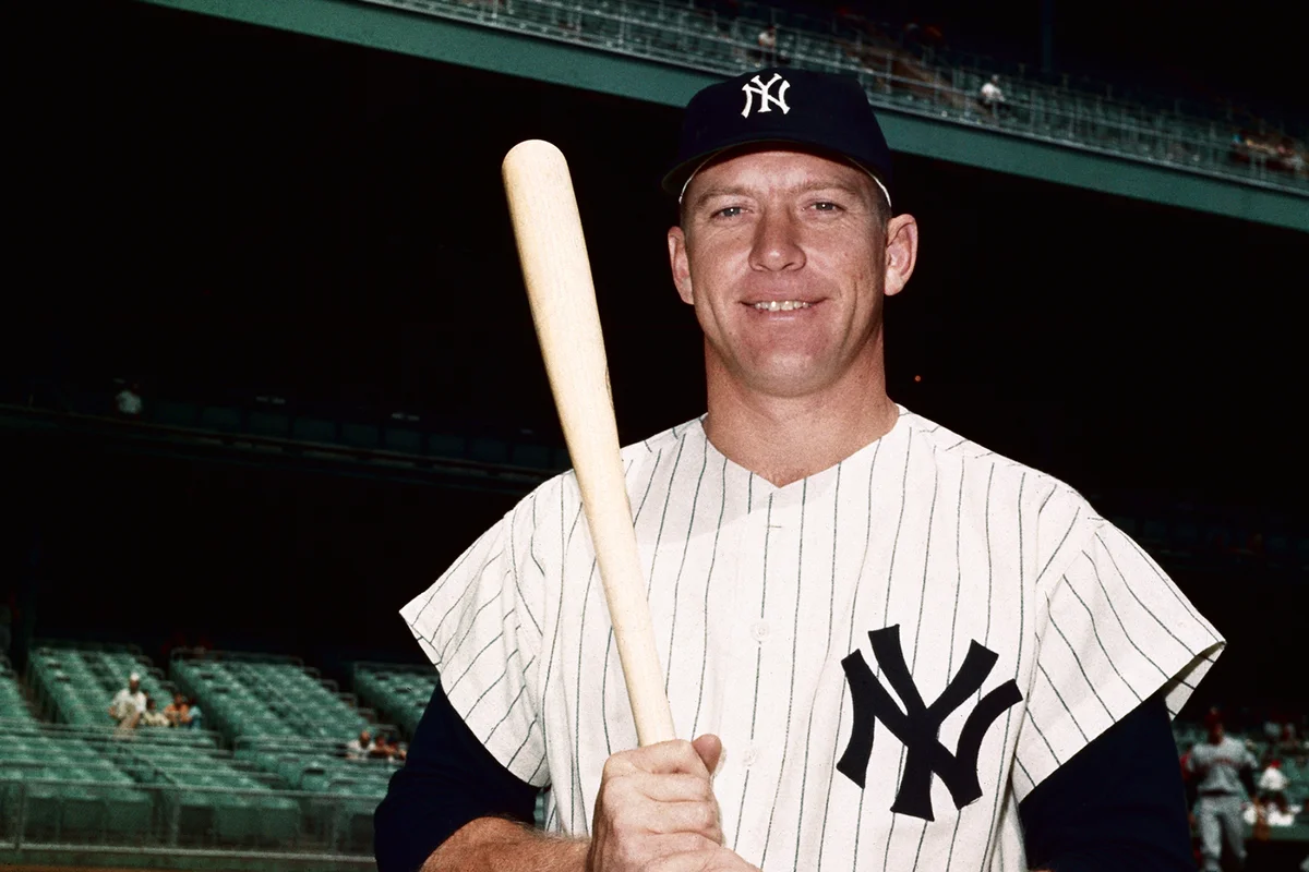 American baseball player Mickey Mantle