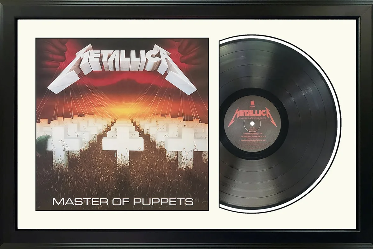 Metallica - Master of Puppets - Framed Vinyl Record