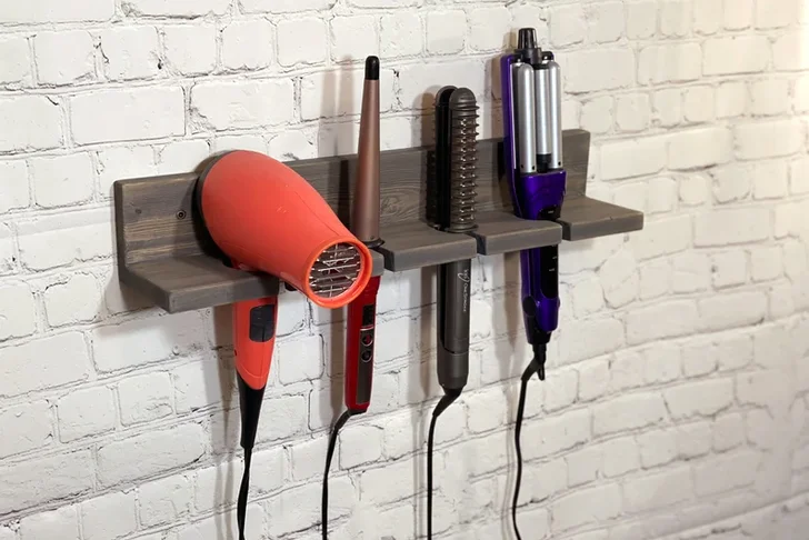 Bathroom Hair Organizer Shelf