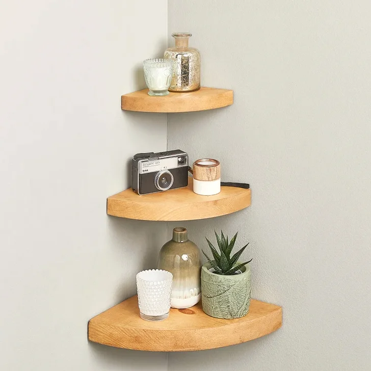 Wood Corner Shelf