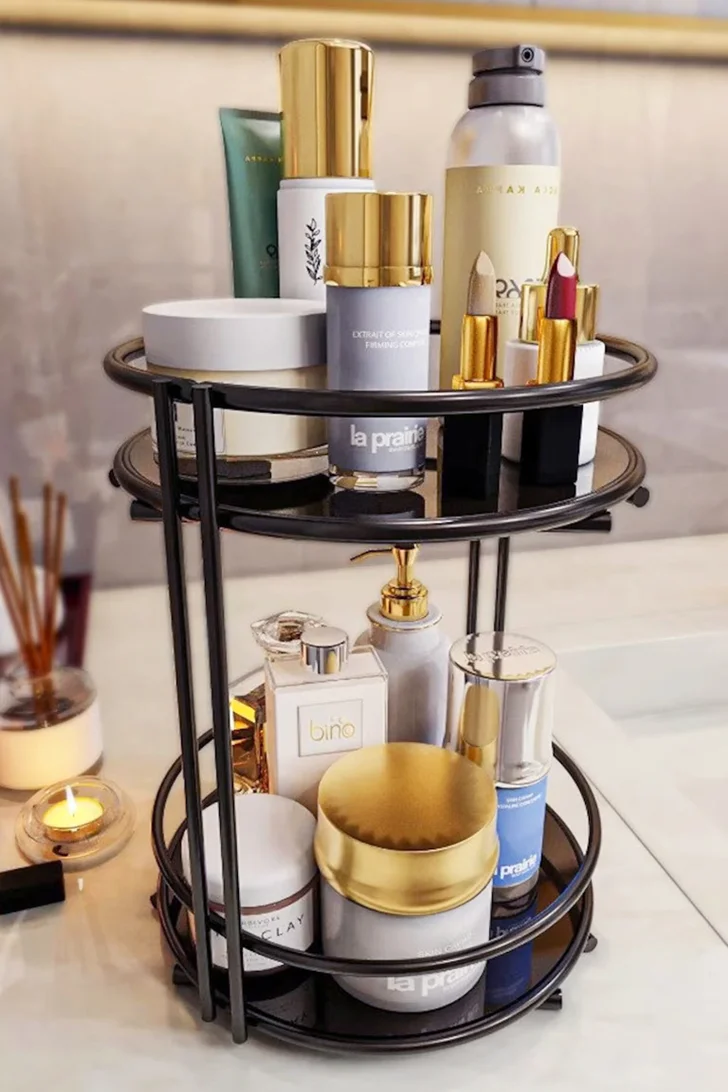 Multipurpose Organizer 2 Tiers Serving Tray