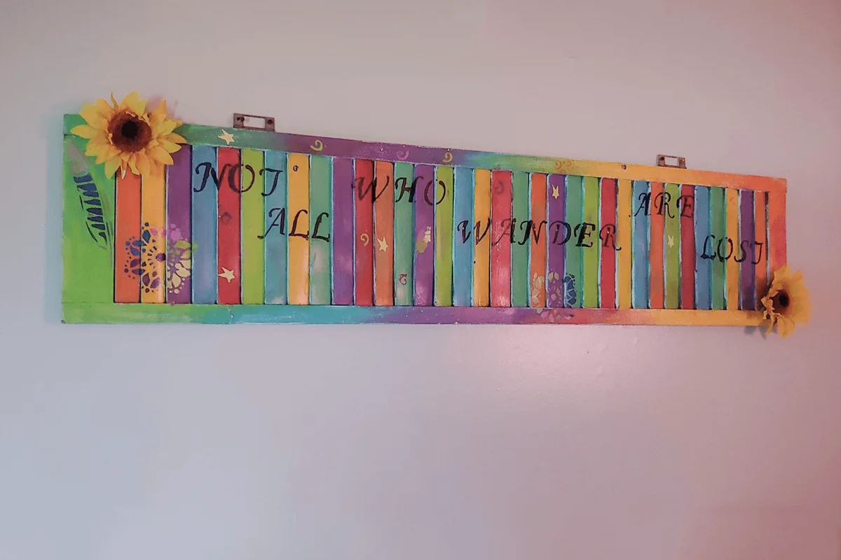 Refurbished Wall Shutter Decor