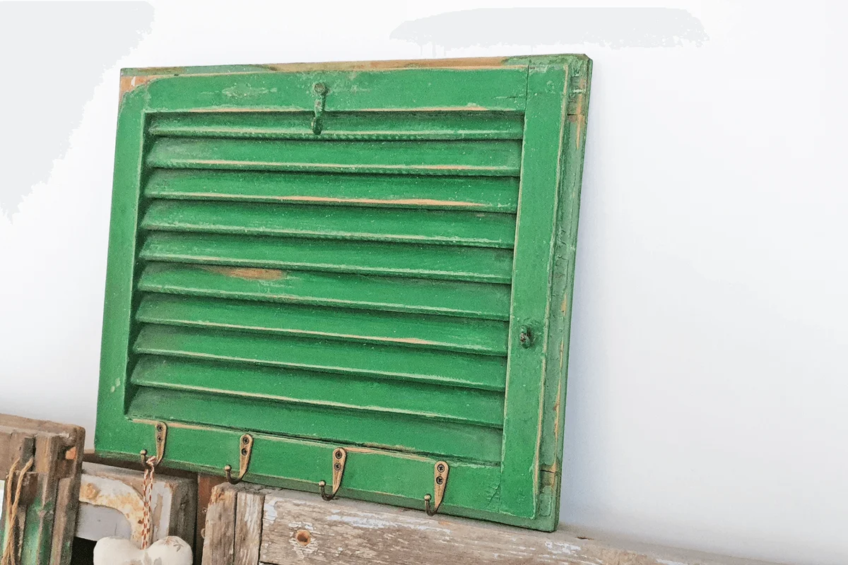 vintage wooden shutter