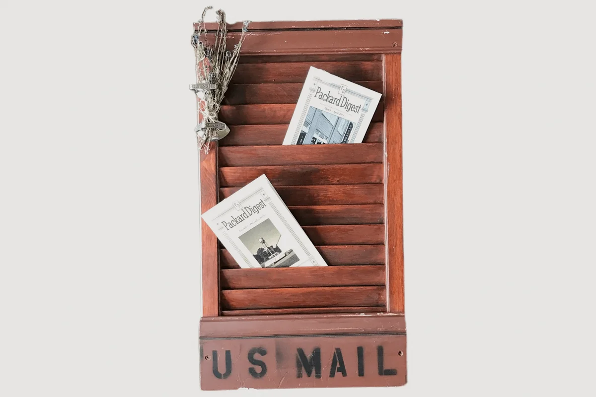 The Original Wall shutter for mail and organizing