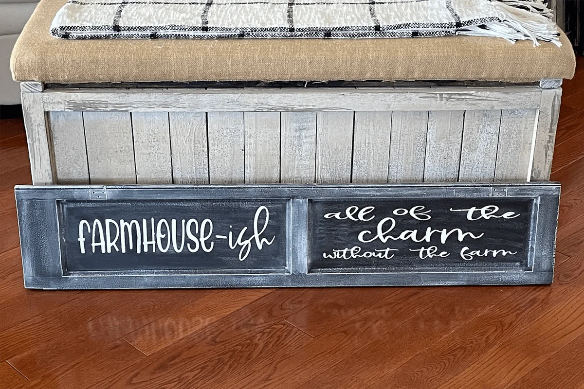 Vintage Distressed Rustic Wood Farmhouse