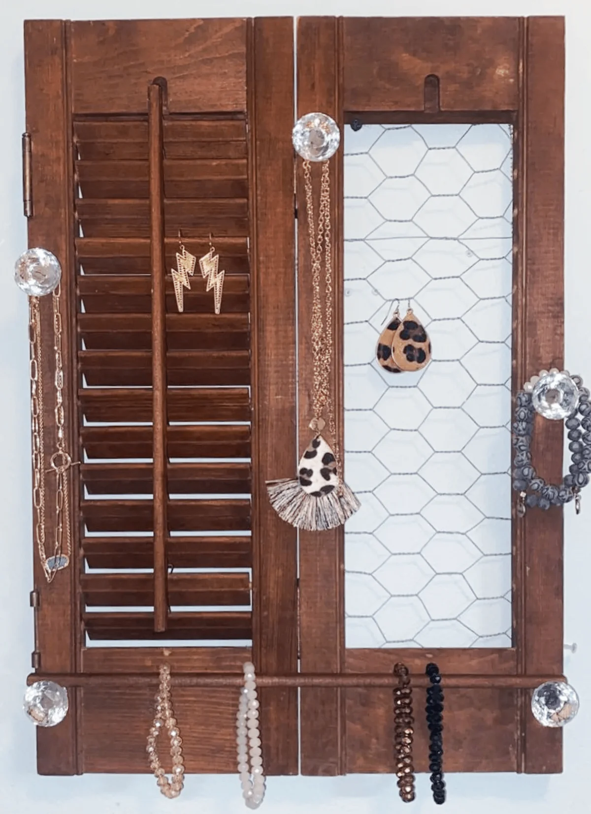 Vintage Shutter Jewelry Holder
