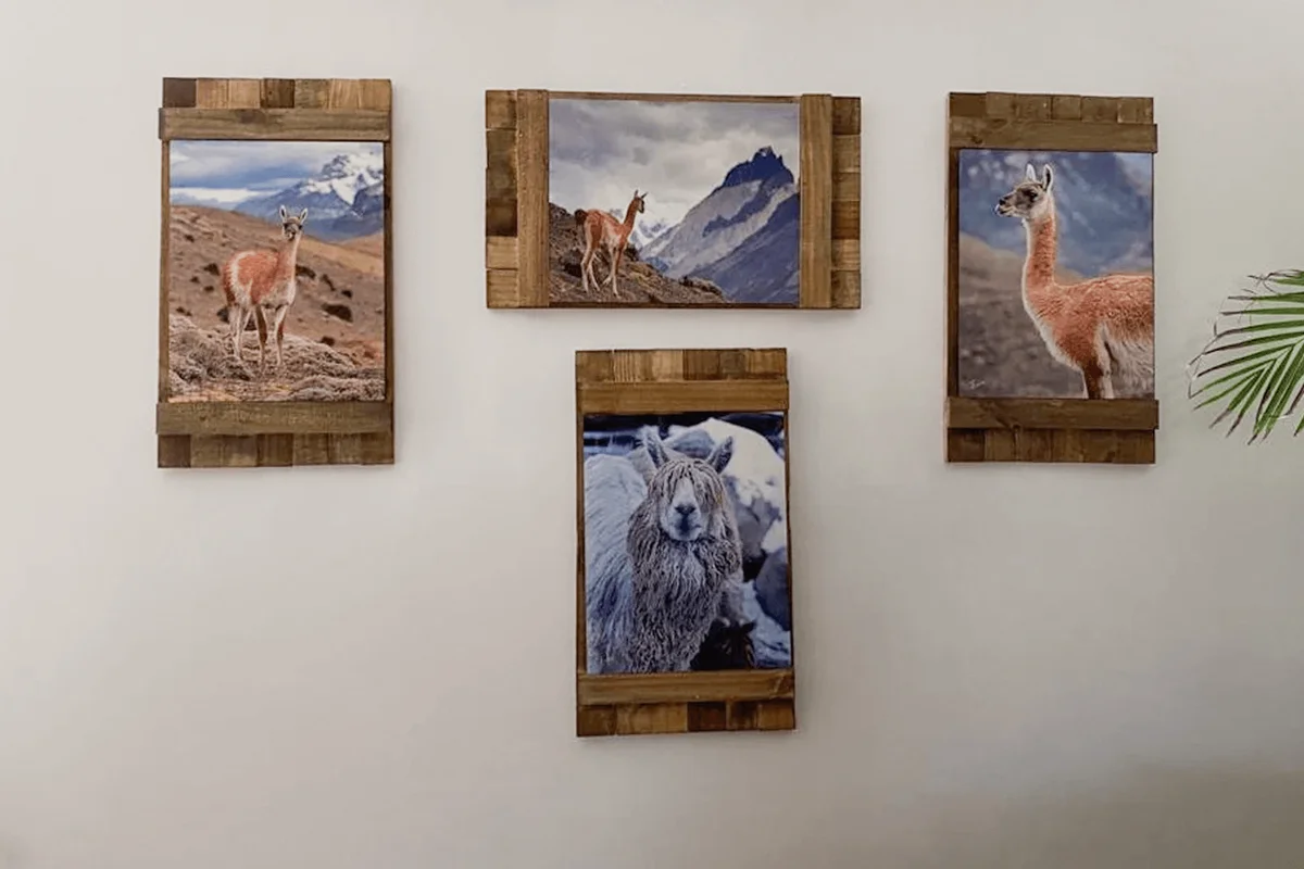 Handmade Rustic Wooden Shutter picture frame/holder