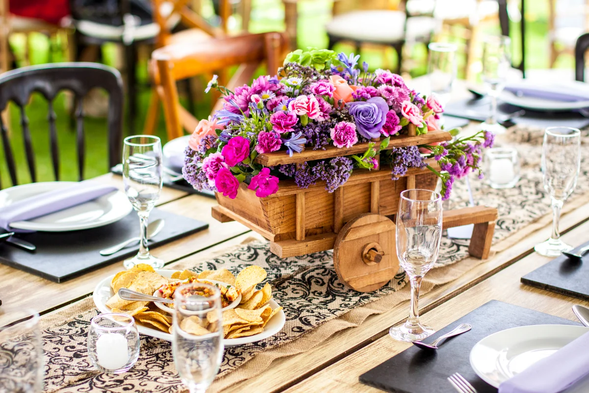 Rustic floral arrangement