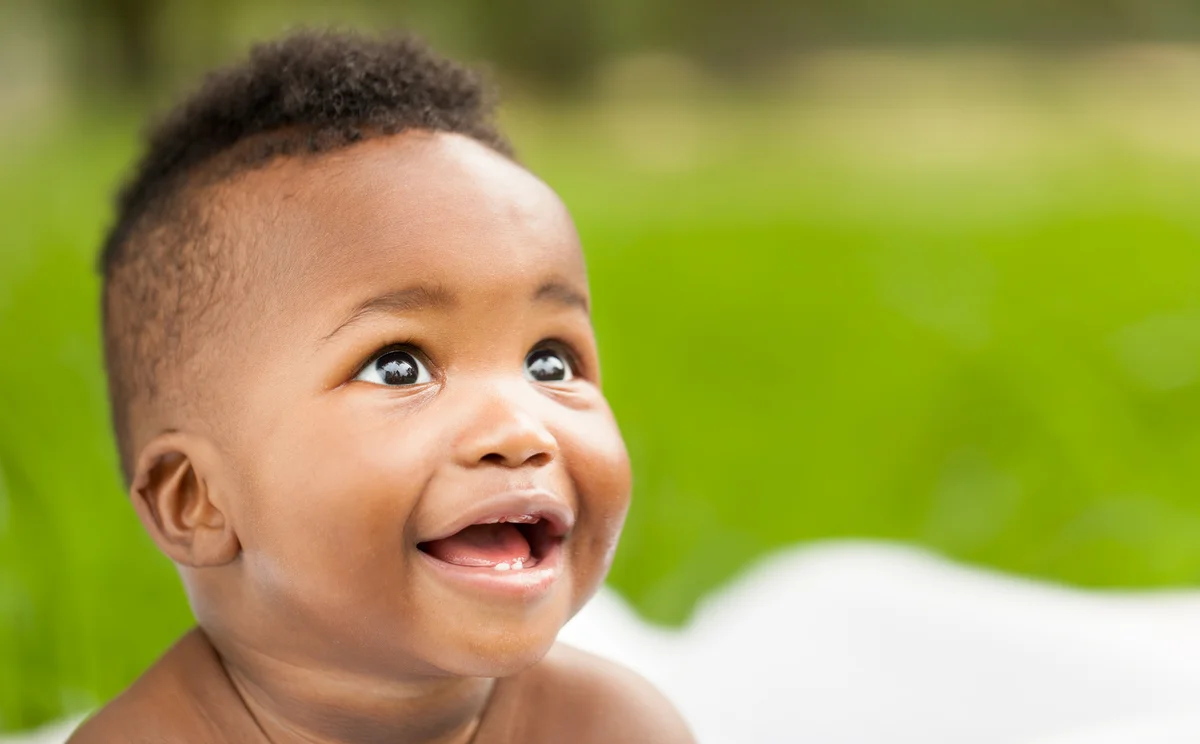 adorable black baby boy