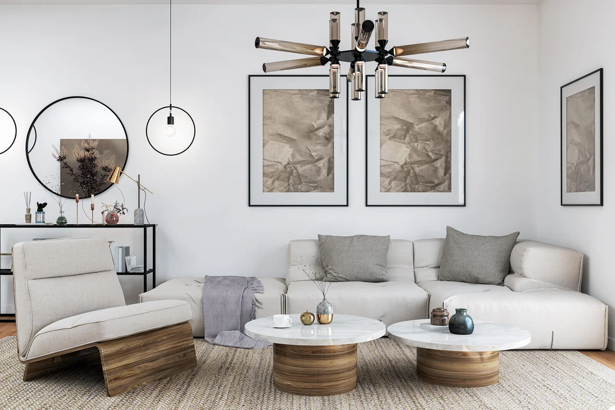 Stylish and cozy living room