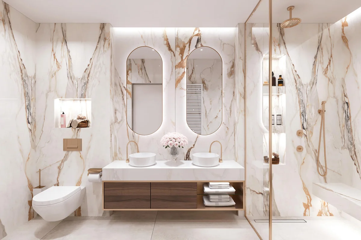 Modern bathroom interior