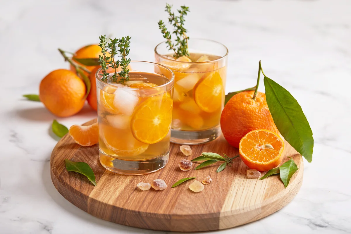 Yuzu mandarin cocktail
