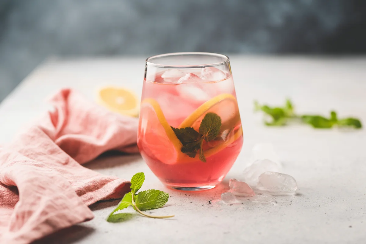pink cocktail