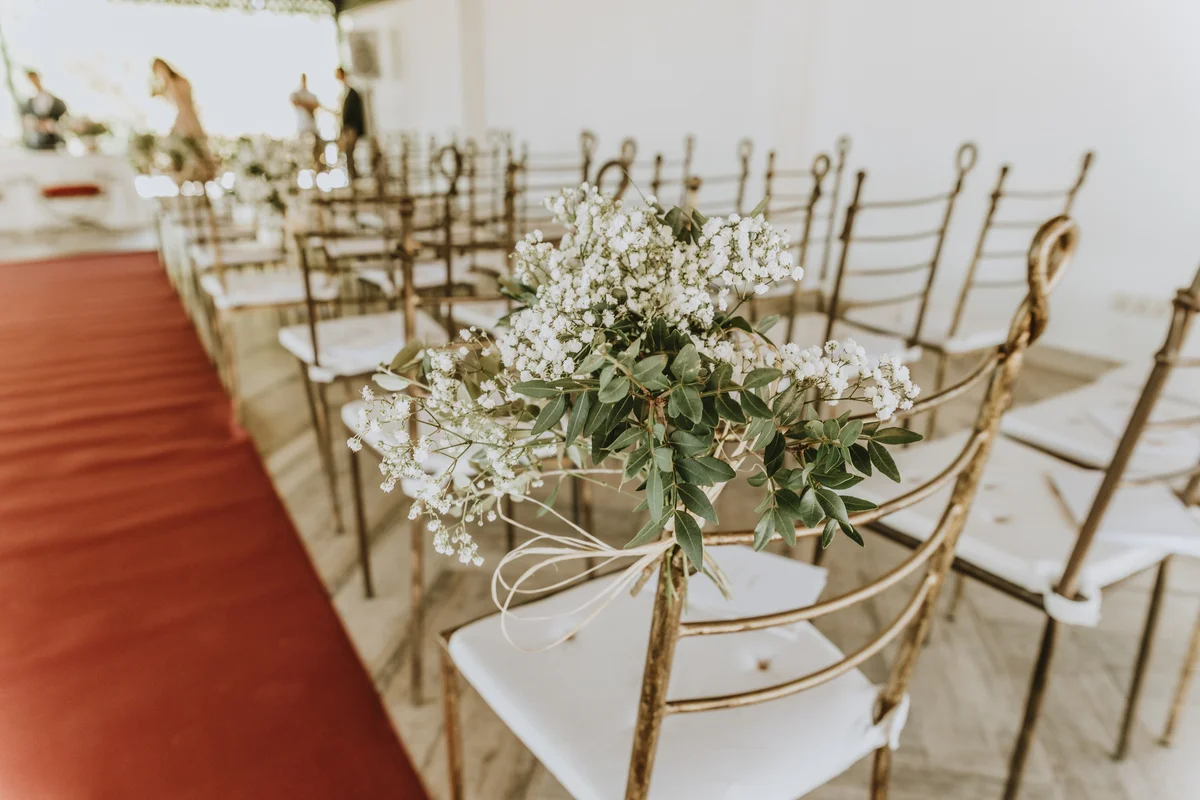 decorated wedding hall