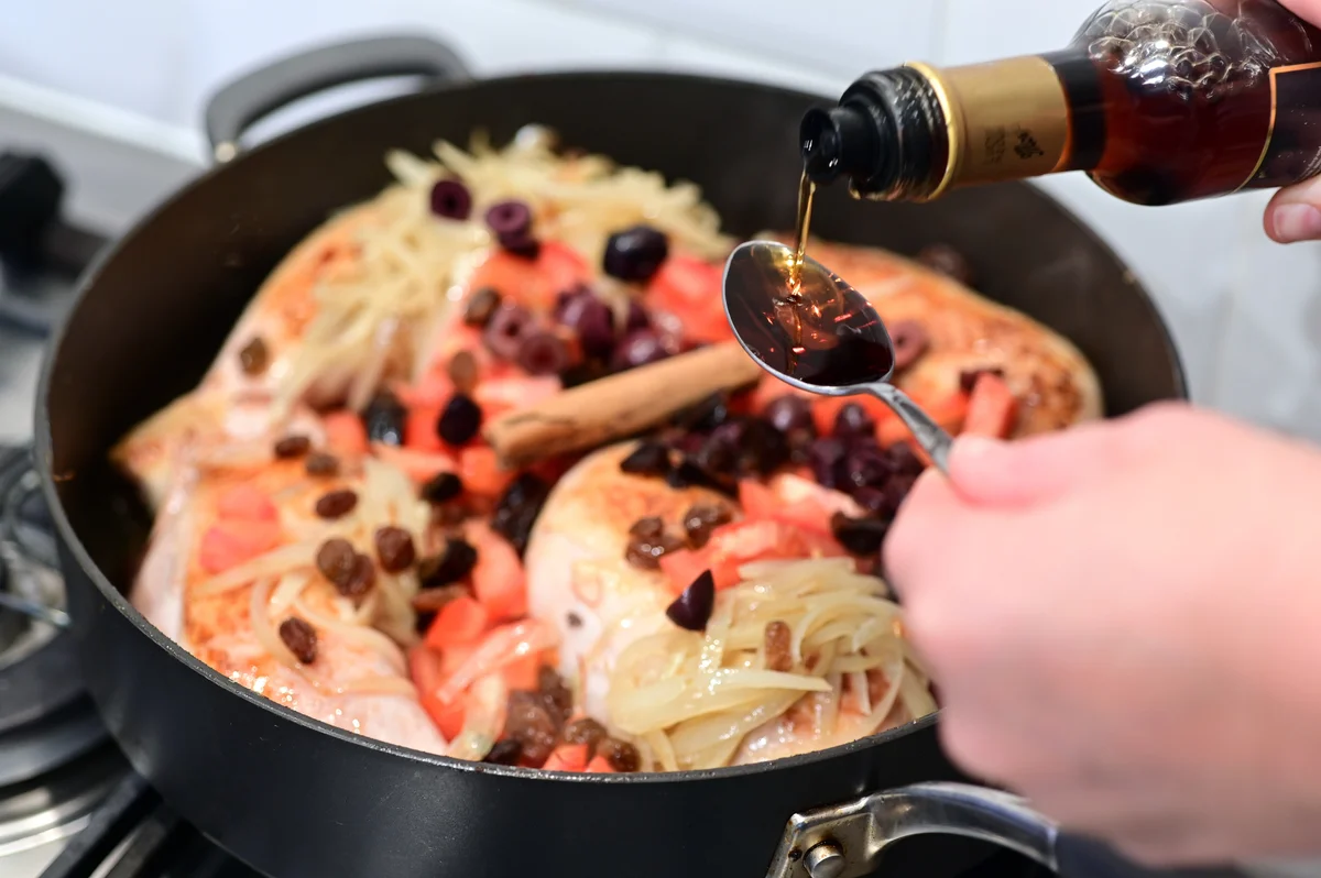 measuring cooking sherry