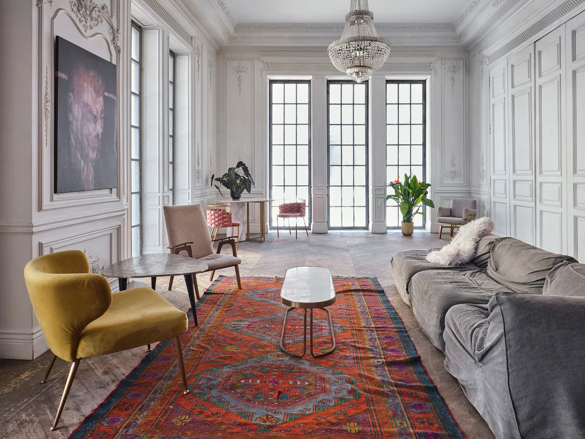 Interior of the mansion in a classic style