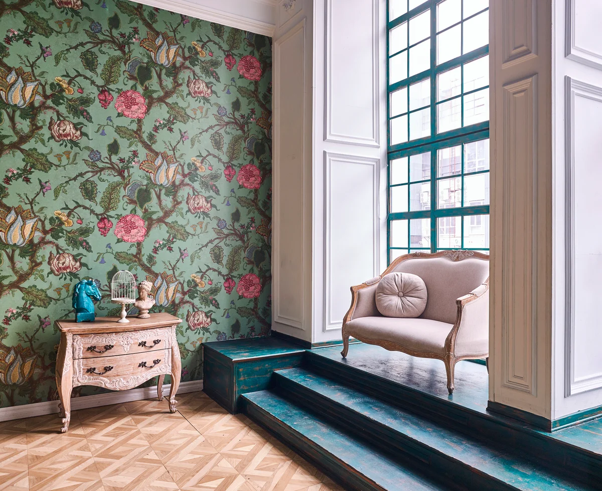 vintage floral wallpaper