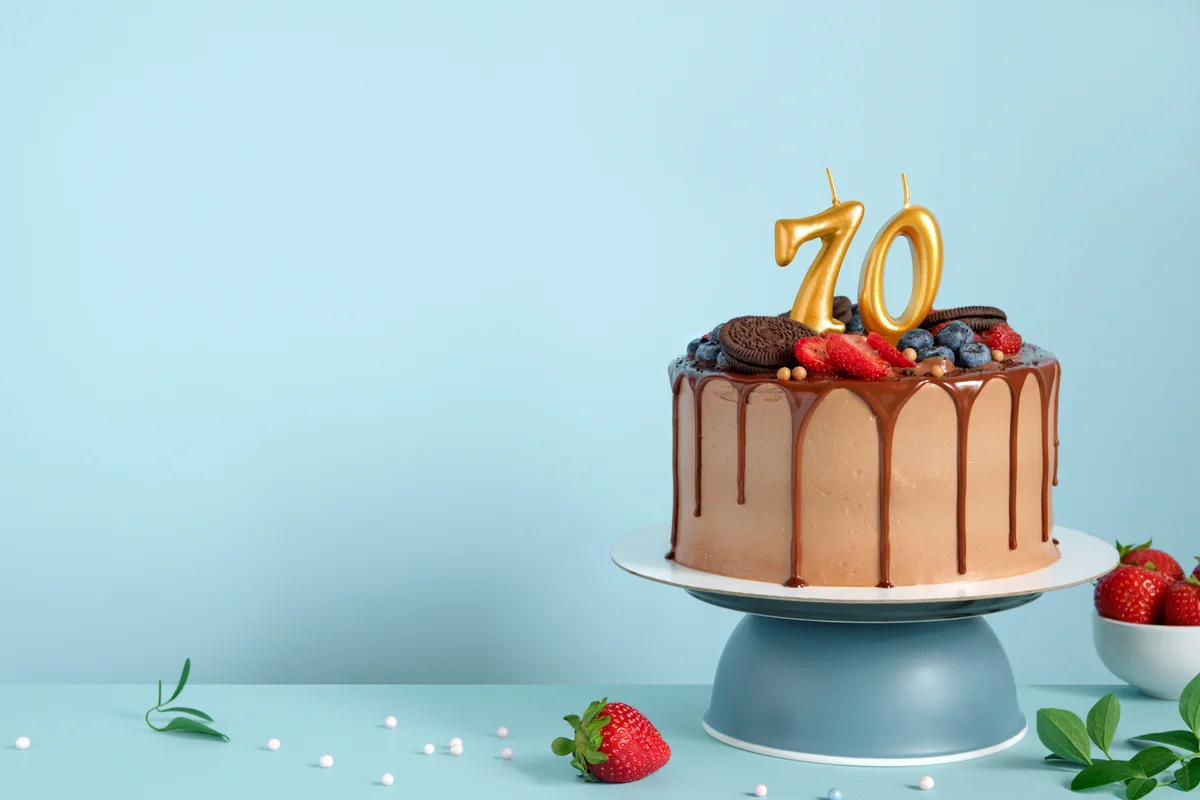 70th birthday cake