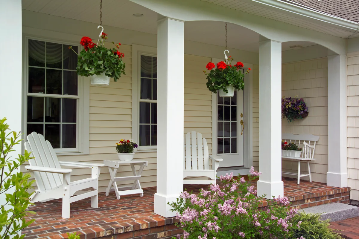 Front porch of a single family home