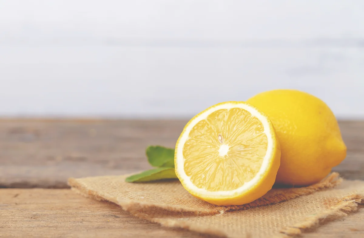 lemon sliced in half