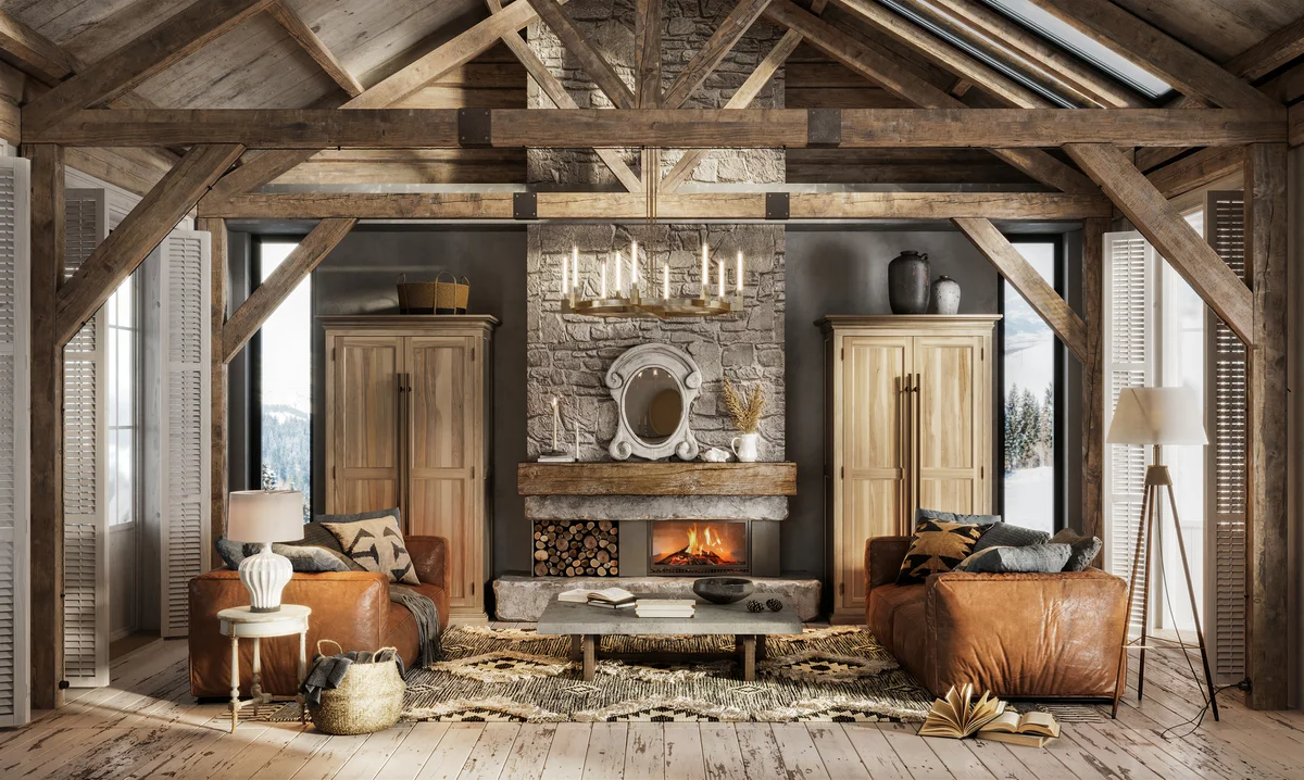 Rustic living room